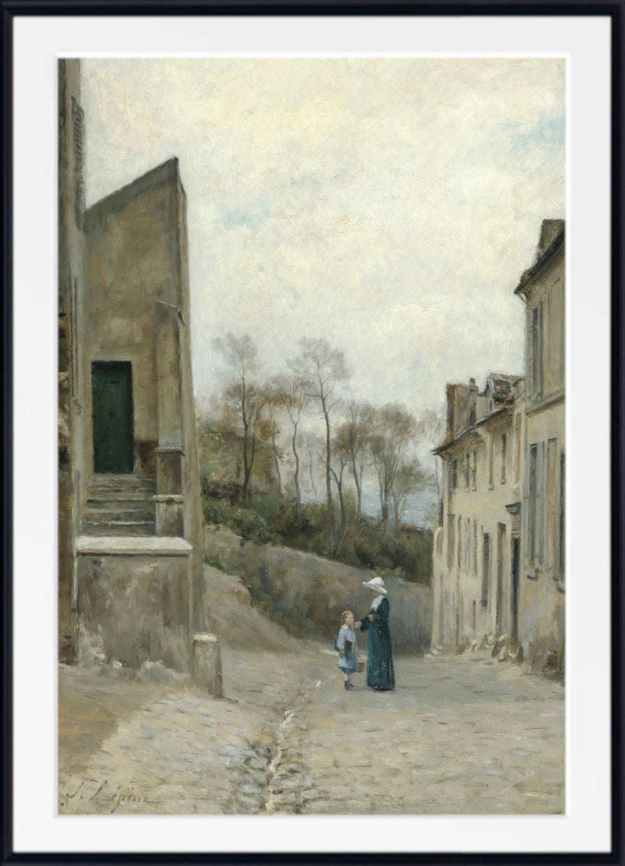 Stanislas Lepine Print, Montmartre, Cortot Street