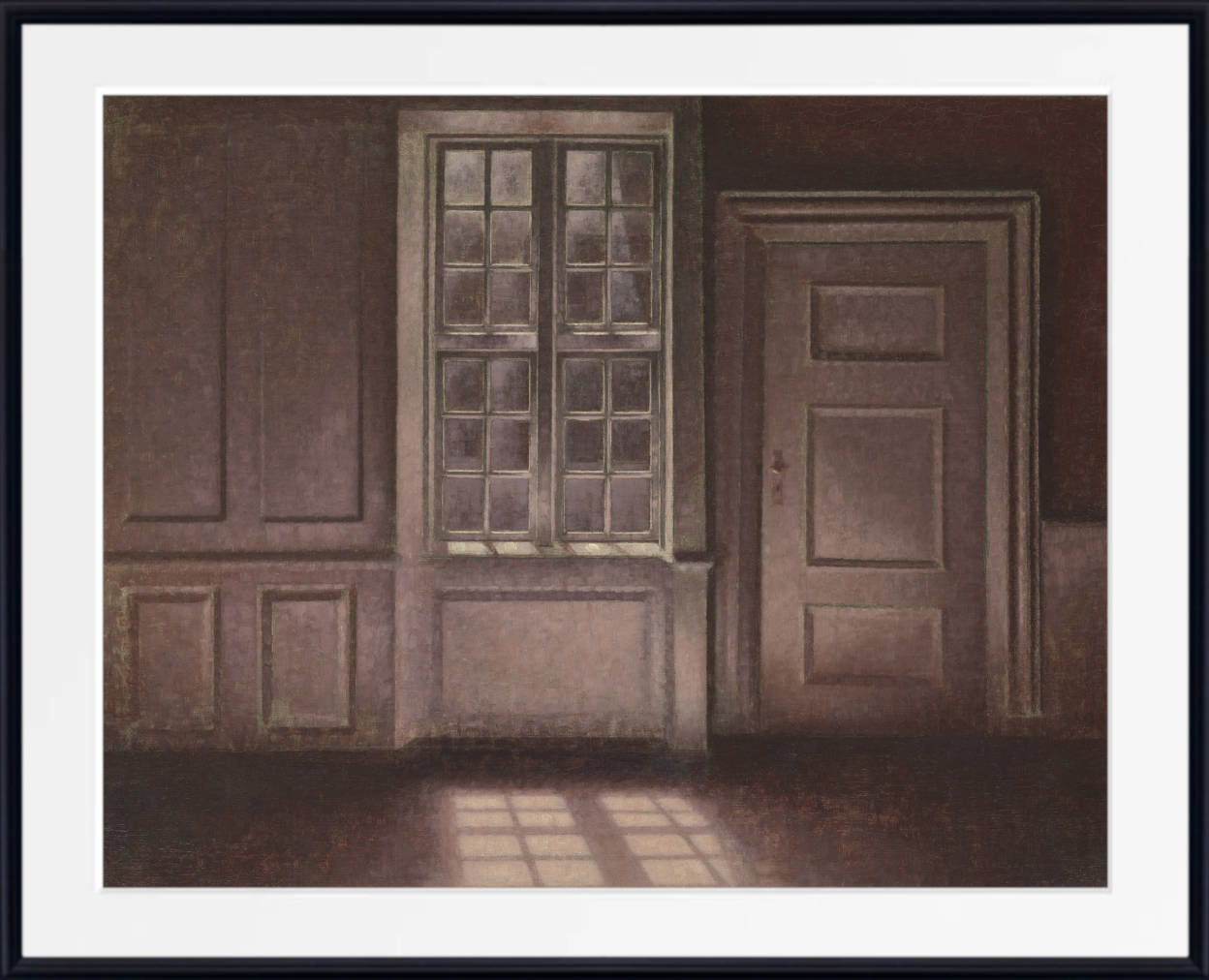 Moonlight, Strandgade 30, Wilhelm Hammershoi Fine Art Print