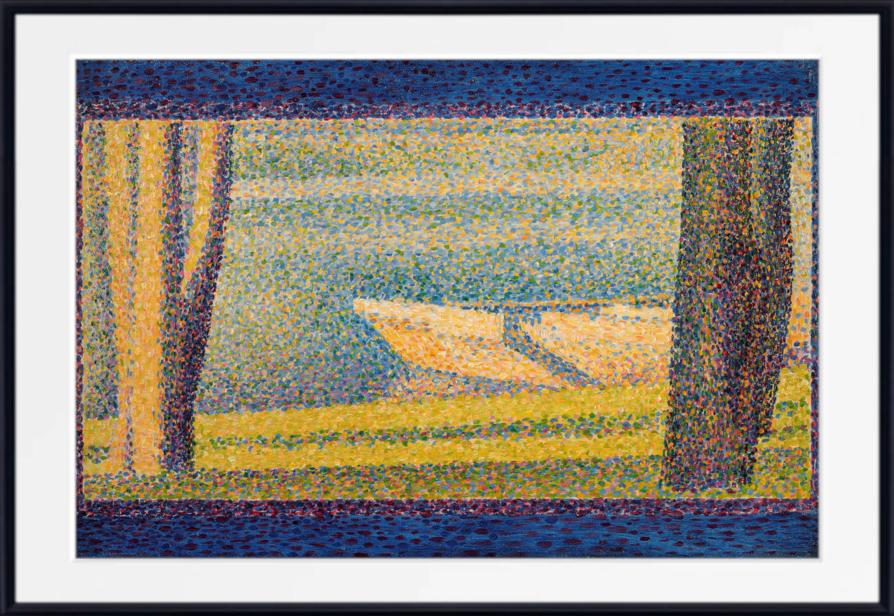 Georges Seurat Print, Moored Boats and Trees