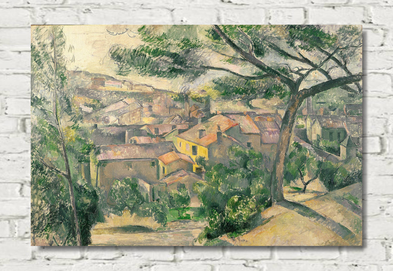 Paul Cézanne Print, Morning View of L’Estaque Against the Sunlight