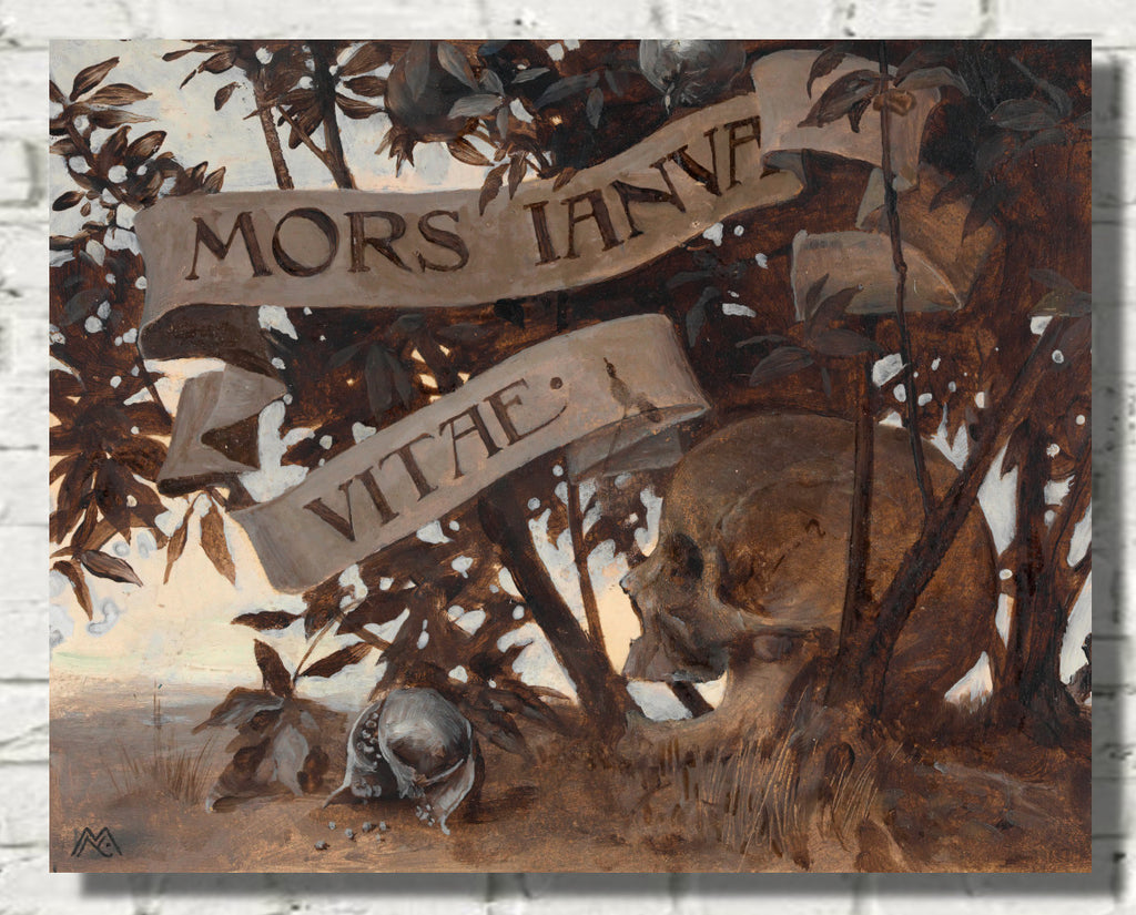 Koloman Moser Fine Art Print, Mors Janua Vitae (Death is the gate to life) (1895)