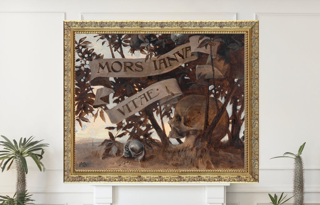 Koloman Moser Fine Art Print, Mors Janua Vitae (Death is the gate to life) (1895)