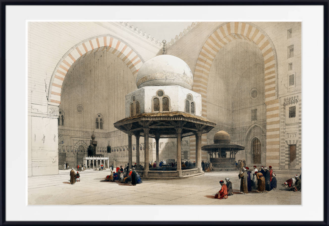 Mosque of Sultan Hassan Cairo, David Roberts Fine Art Print