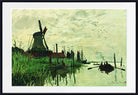 Claude Monet Fine Art Print, WindMill in Zaandam