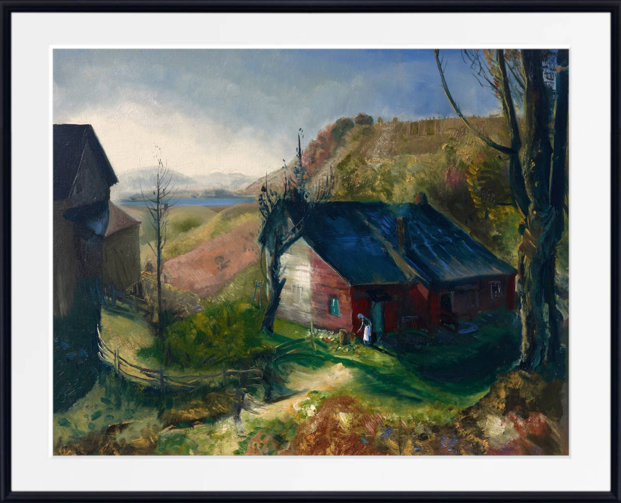 George Bellows Print, Mountain Farm (1922)