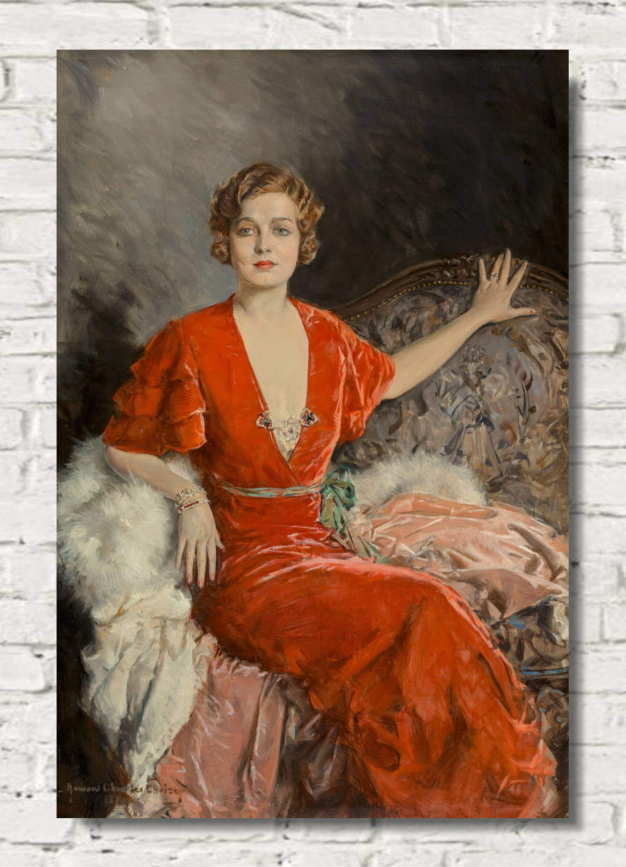 Howard Chandler Christy Print of Portrait of Mrs. Austin