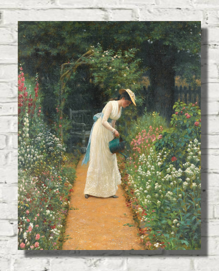 My Lady’s Garden (1905), Edmund Blair Leighton Fine Art Print