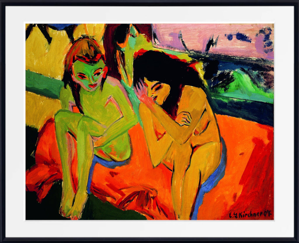 Nude Girls Talk by Ernst Ludwig Kirchner