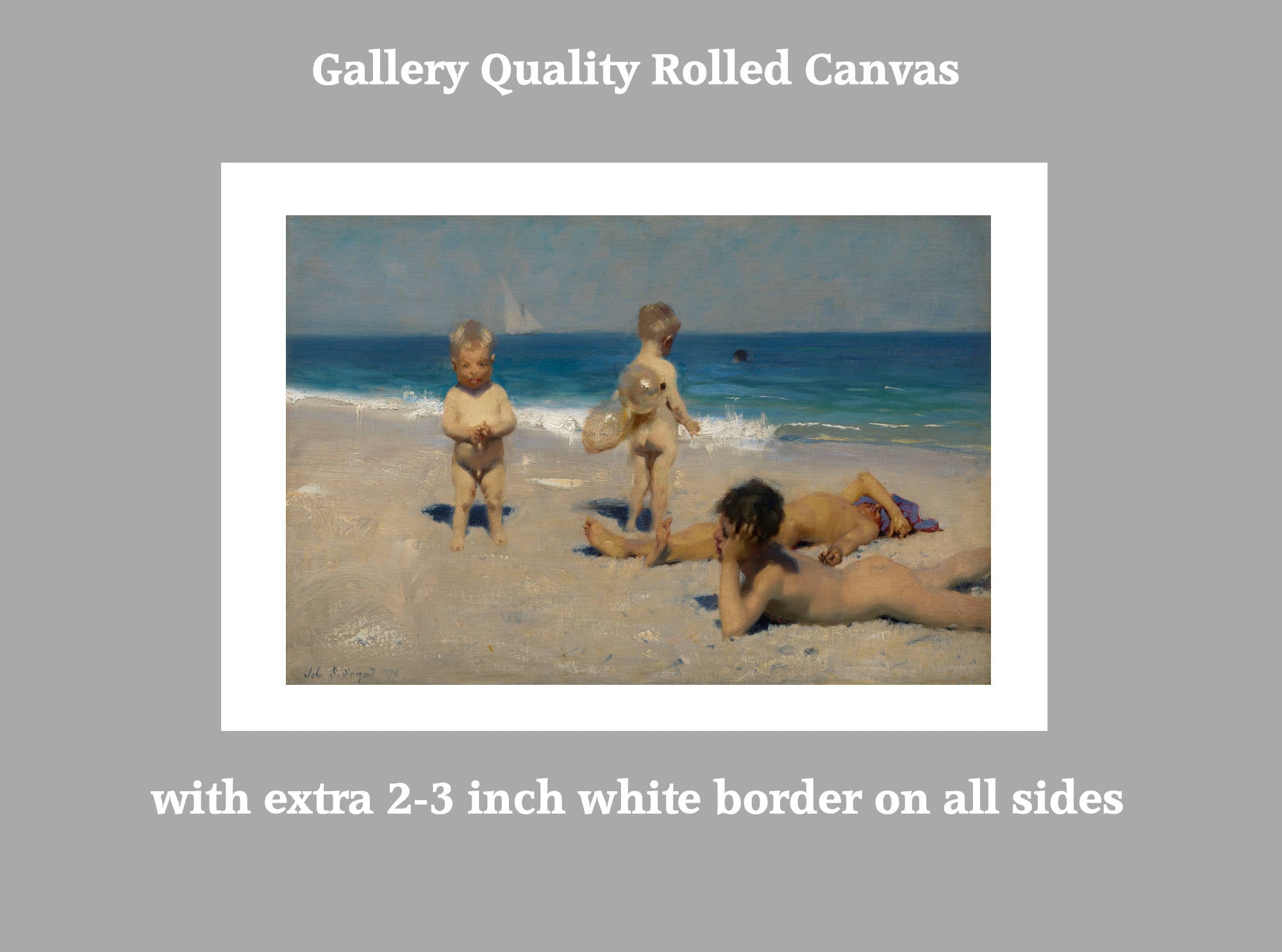 John Singer Sargent Print, Neapolitan Children Bathing (1879)