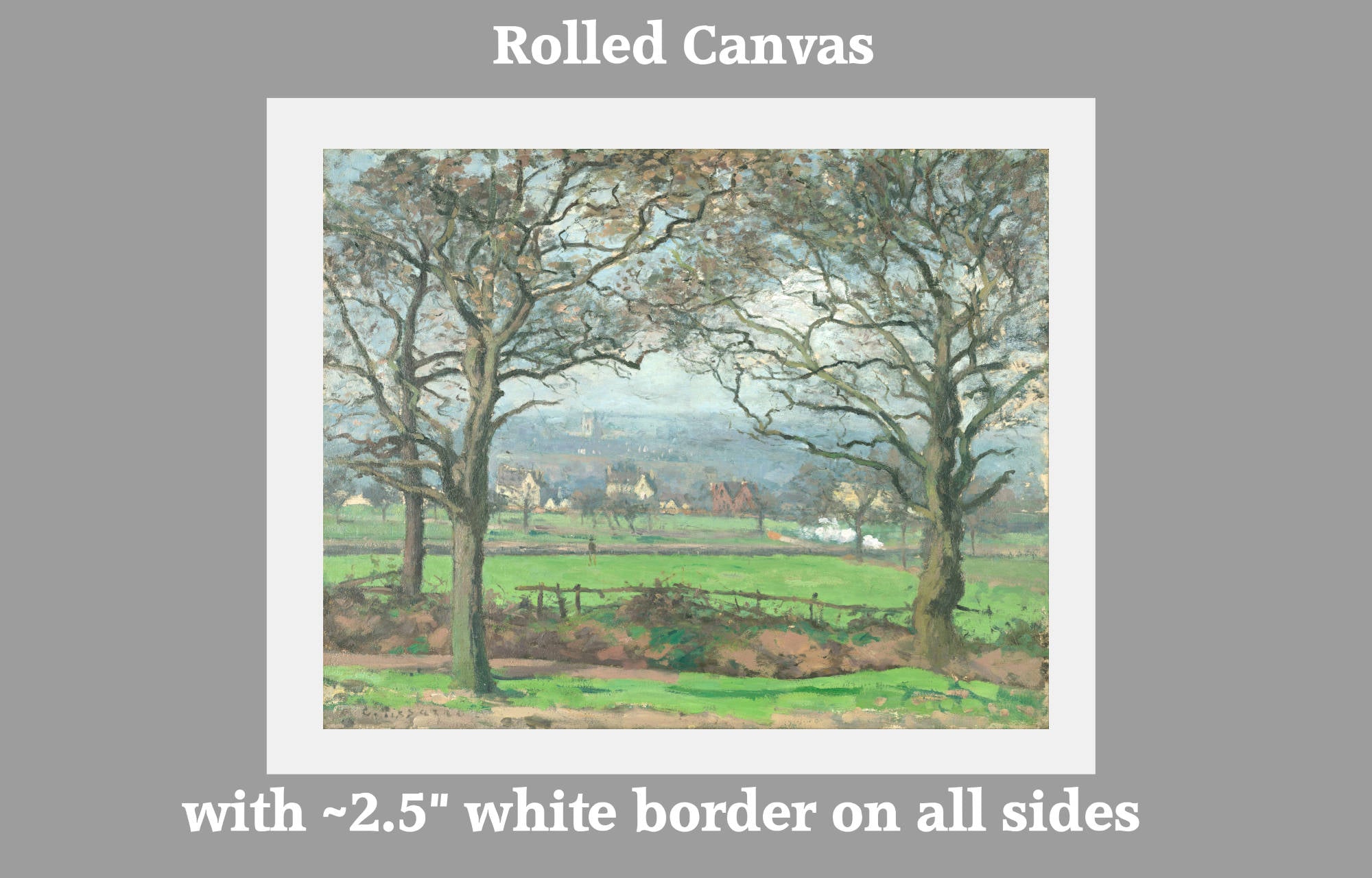 Camille Pissarro Print, Near Sydenham Hill (1871)