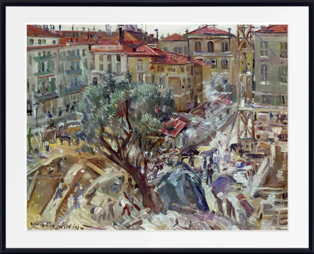 Lovis Corinth Print, New Building in Monte Carlo (1914)