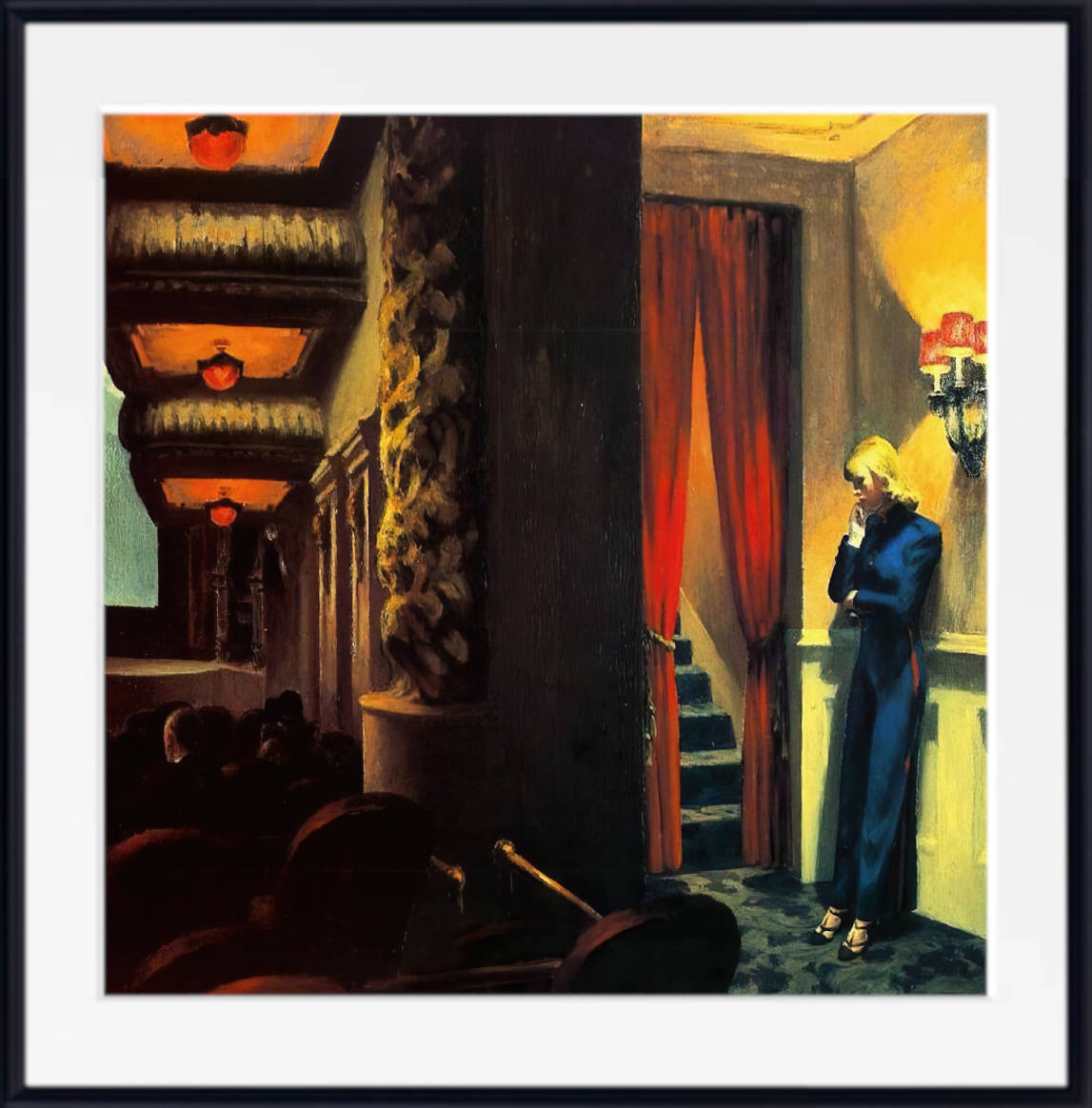 Edward Hopper Fine Art Print, New York Movie