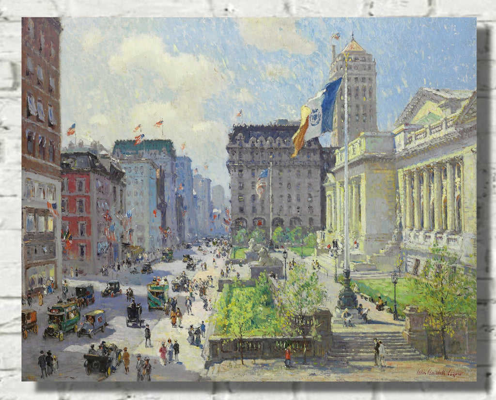 Colin Campbell Cooper, New York Public Library (1910s)