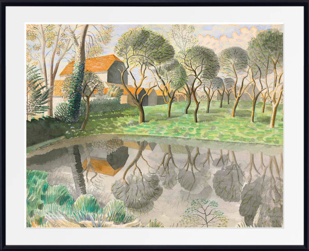 Newt Pond by Eric Ravilious