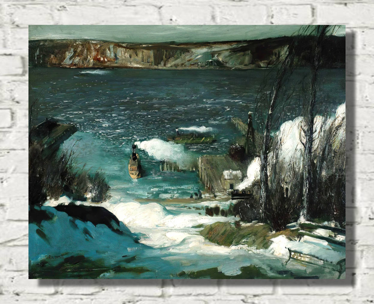 George Bellows Print, North River (1908)