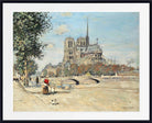 Jean-François Raffaëlli Print, Notre-Dame de Paris et le pont de l’Archevêché