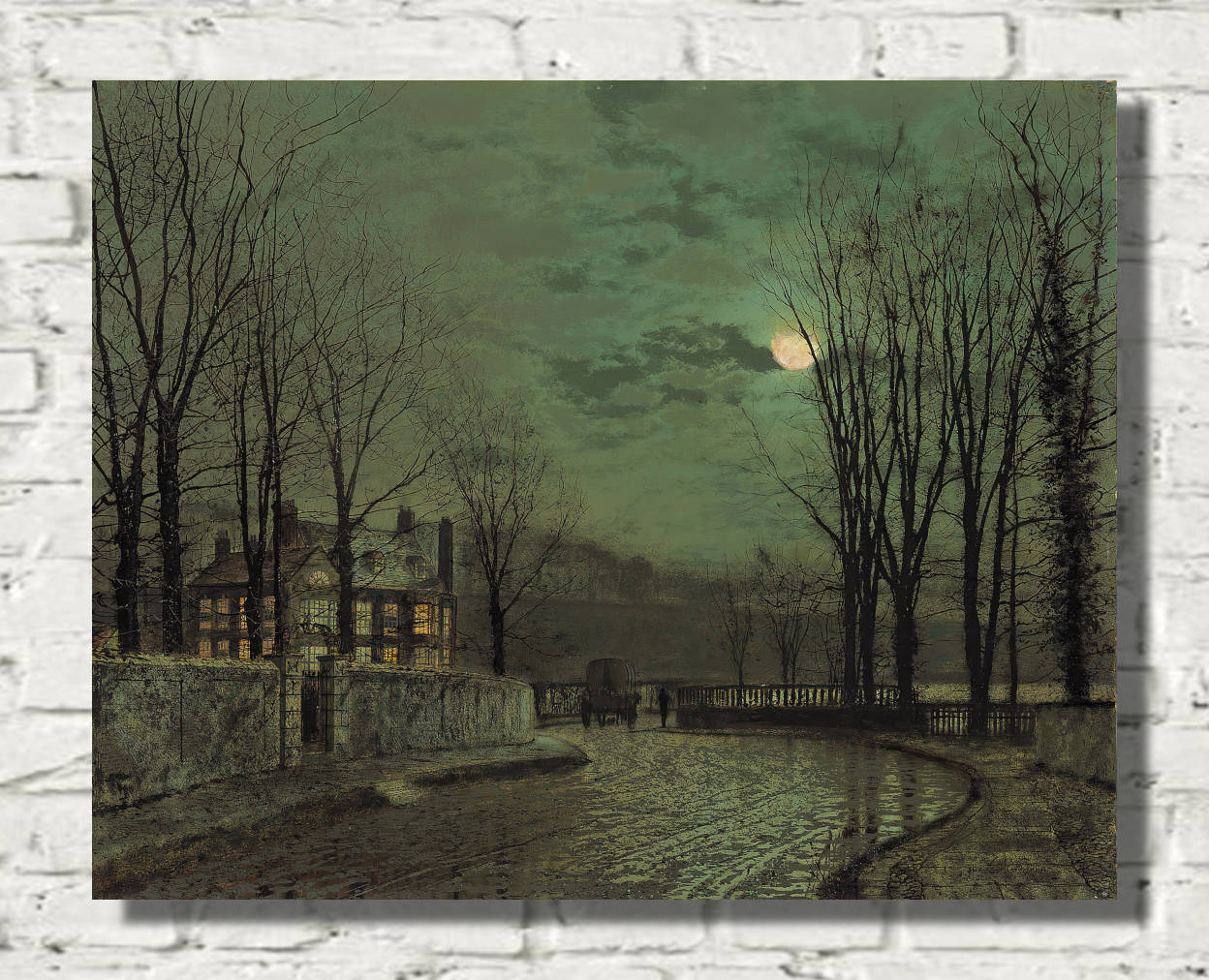 John Atkinson Grimshaw Print: November Moonlight (1883)