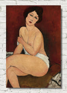 Amedeo Modigliani Print : Nu assis sur un divan (La Belle Romaine)