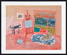 Nude in the Red Studio of Vence (1945) by Raoul Dufy – Fine Art Prints 