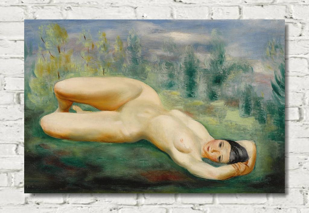 Nude on the Grass by Moise Kisling