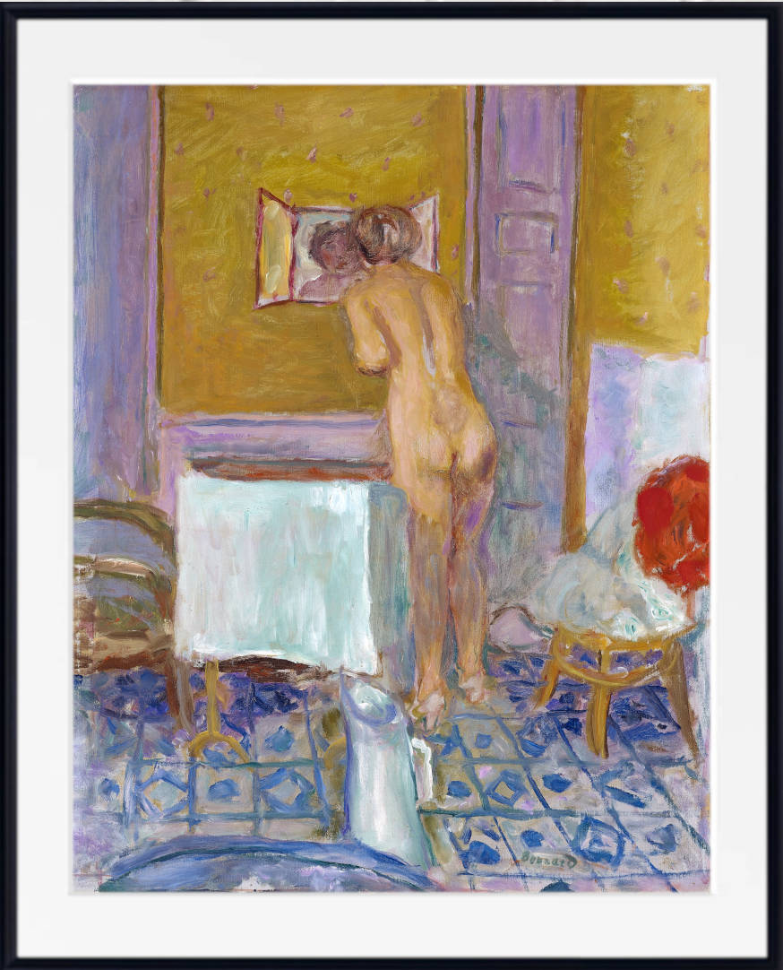Pierre Bonnard Print, Nude With Red Cloth