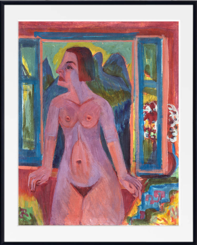 Nude Woman at window (1922 – 1923) by Ernst Ludwig Kirchner