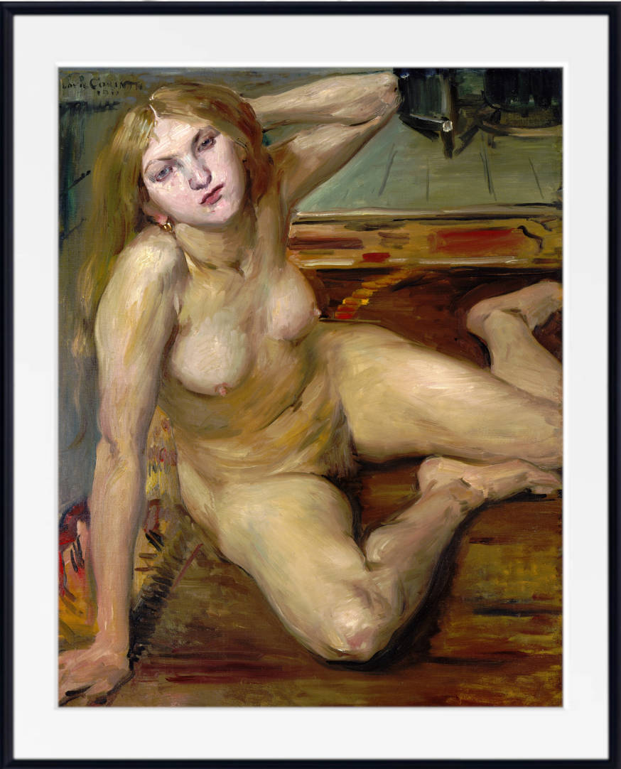 Nude Girl on a Rug, Lovis Corinth Fine Art Print