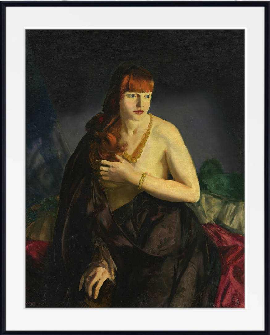 George Bellows Fine Art Print, Nude with red Hair