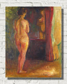 Edvard Munch Fine Art Print, Nude in Front of the Mirror (1902)