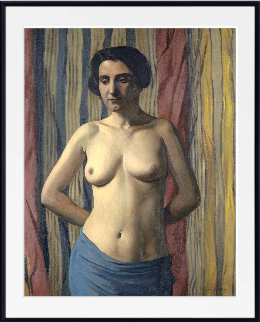 Nude with Blue Sash, Félix Vallotton Fine Art Print