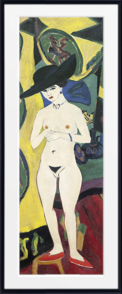Nude with Hat (1920) by Ernst Ludwig Kirchner