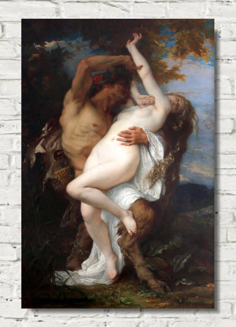 Alexandre Cabanel Print : Nymph Abducted by a Faun (1861)