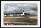 Otto Geigenberger Print, Odelsham, Wasserburg am Inn in a stormy atmosphere