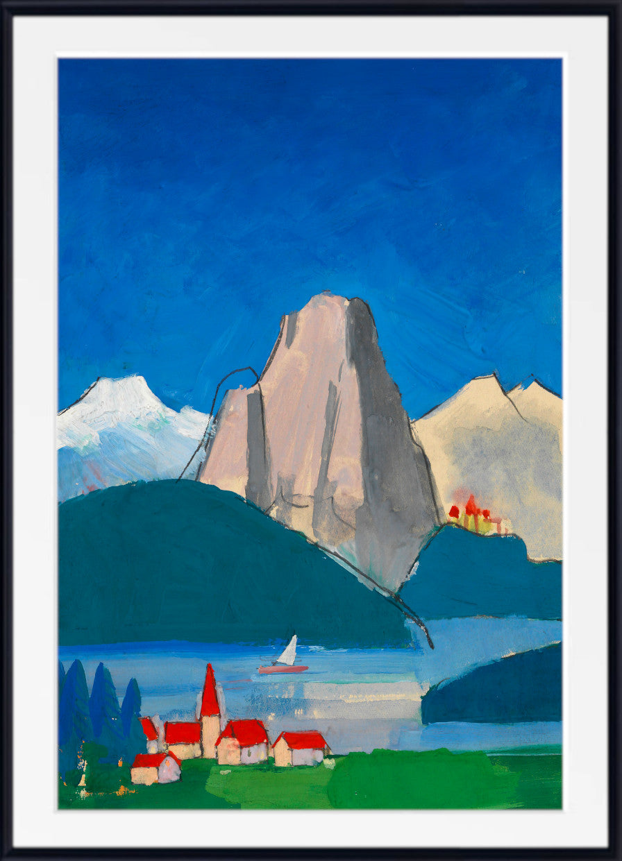 Untitled Austrain Mountain Landscape (1943), Karl Wiener Print
