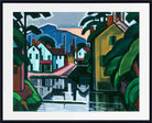 Oscar Bluemner Print, Old Canal Port (1914)