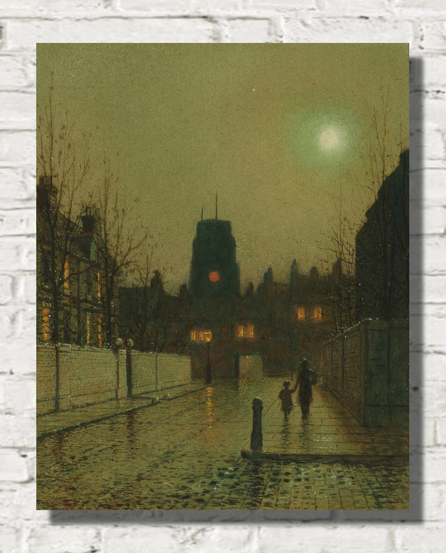 John Atkinson Grimshaw Fine Art Print: Old Chelsea