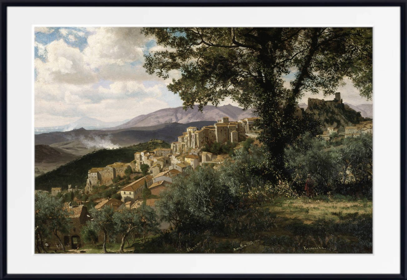 Albert Bierstadt Print : Olevano Romano