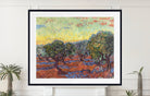 Vincent van Gogh Print, Olive Grove, Orange Sky