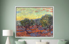 Vincent van Gogh Print, Olive Grove, Orange Sky