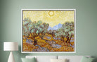 Vincent van Gogh Print, Olive Trees with Yellow Sky and Sun