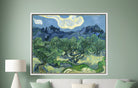 Vincent Van Gogh Fine Art Print, Olive Trees with the Alpilles in the Background