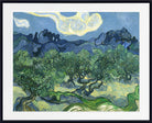 Vincent Van Gogh Fine Art Print, Olive Trees with the Alpilles in the Background