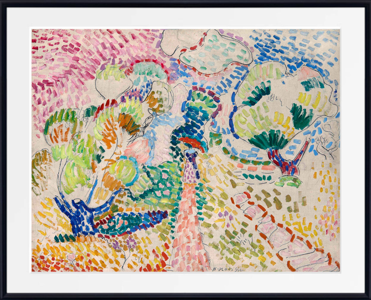 Matisse リーフデザイン 大判絵画 Matisse - The Sheaf Print | Colorful Art Poster Print by Henri