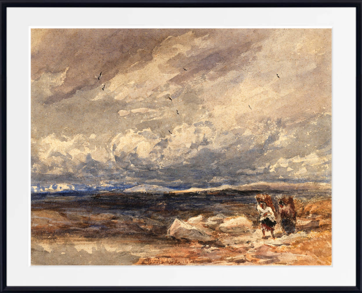 David Cox Print, On Carrington Moss (1851)