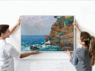 On The Sestri Levante Coast, Alfred Zoff Framed Print