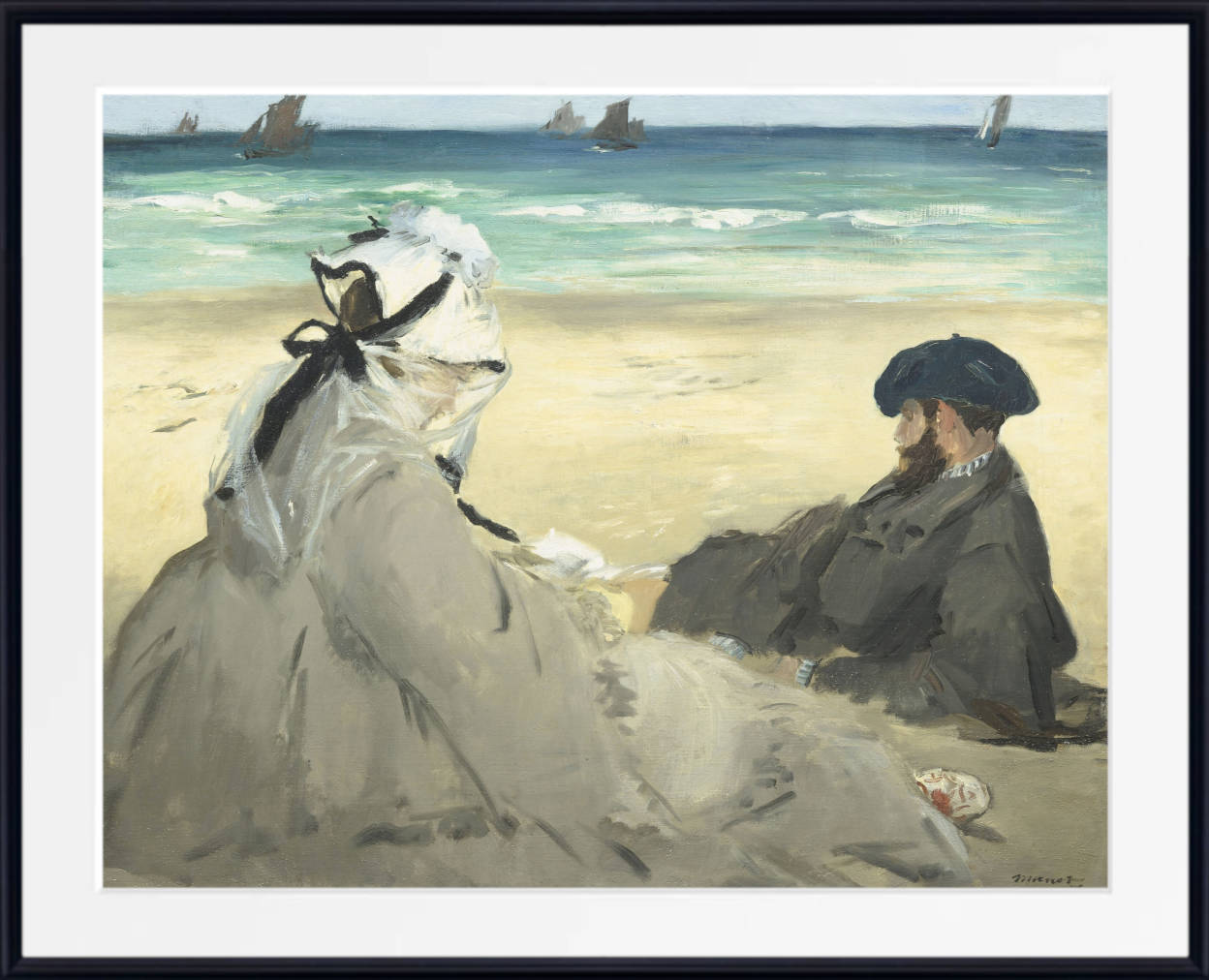 Édouard Manet Print : On The Beach