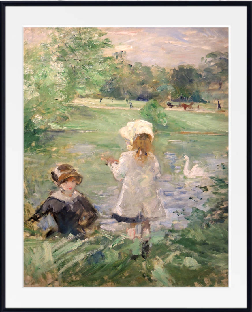 Berthe Morisot, French Fine Art Print : On the Edge of the Lake