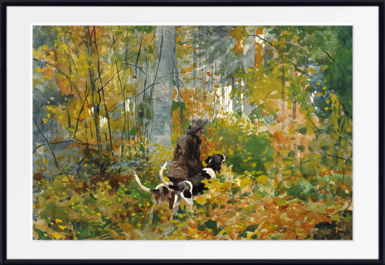 Winslow Homer Fine Art Print :  On The Trail