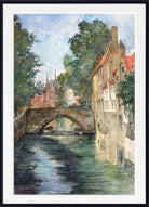 Cass Gilbert Print, On the Canal, Bruges (1928)