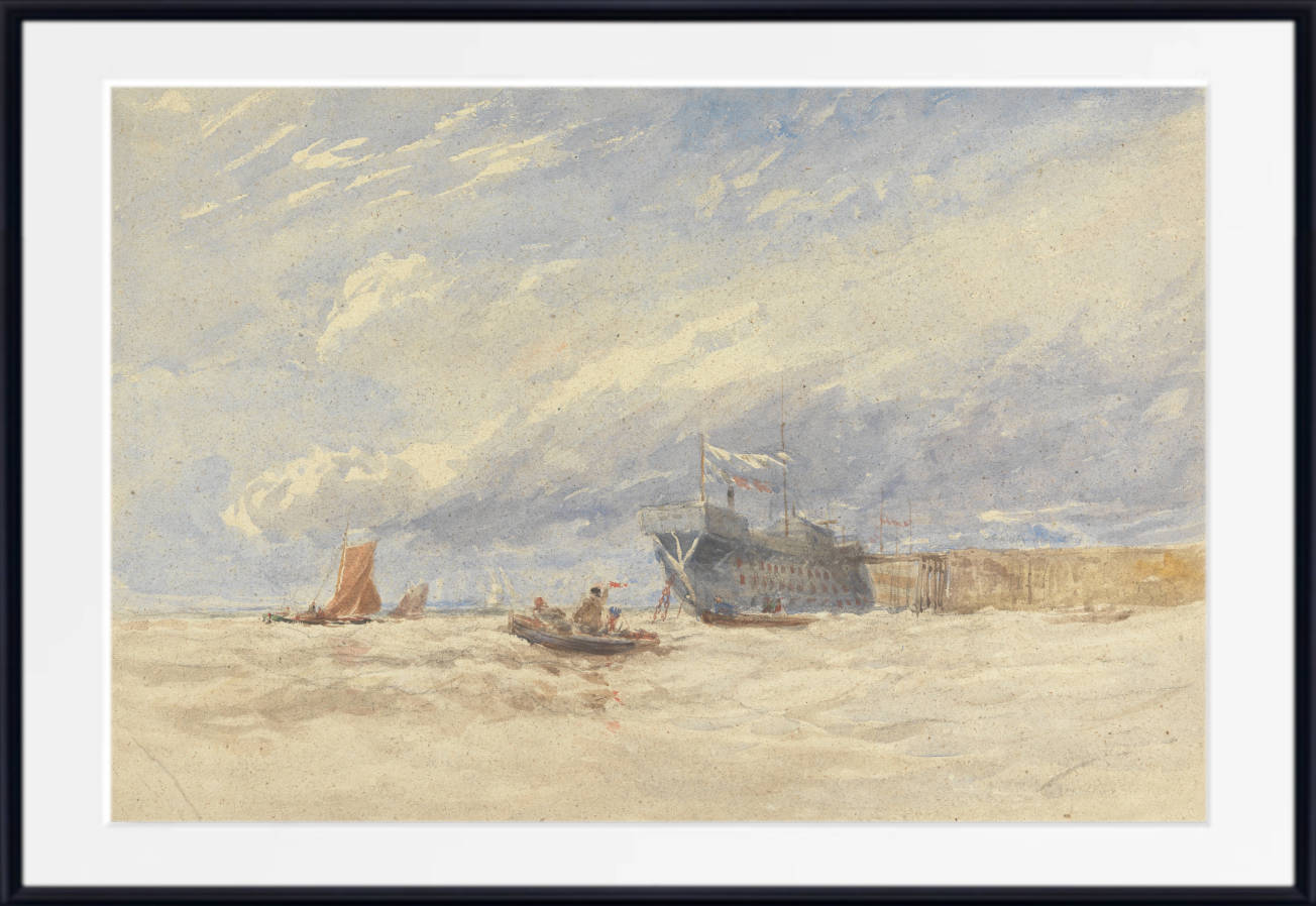 David Cox Print, On the Medway (early 1850s)